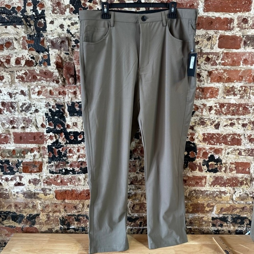 Quicksilver Tech Pants Mens 36x30 Brown Hiking Trail Golf buisness lightweight